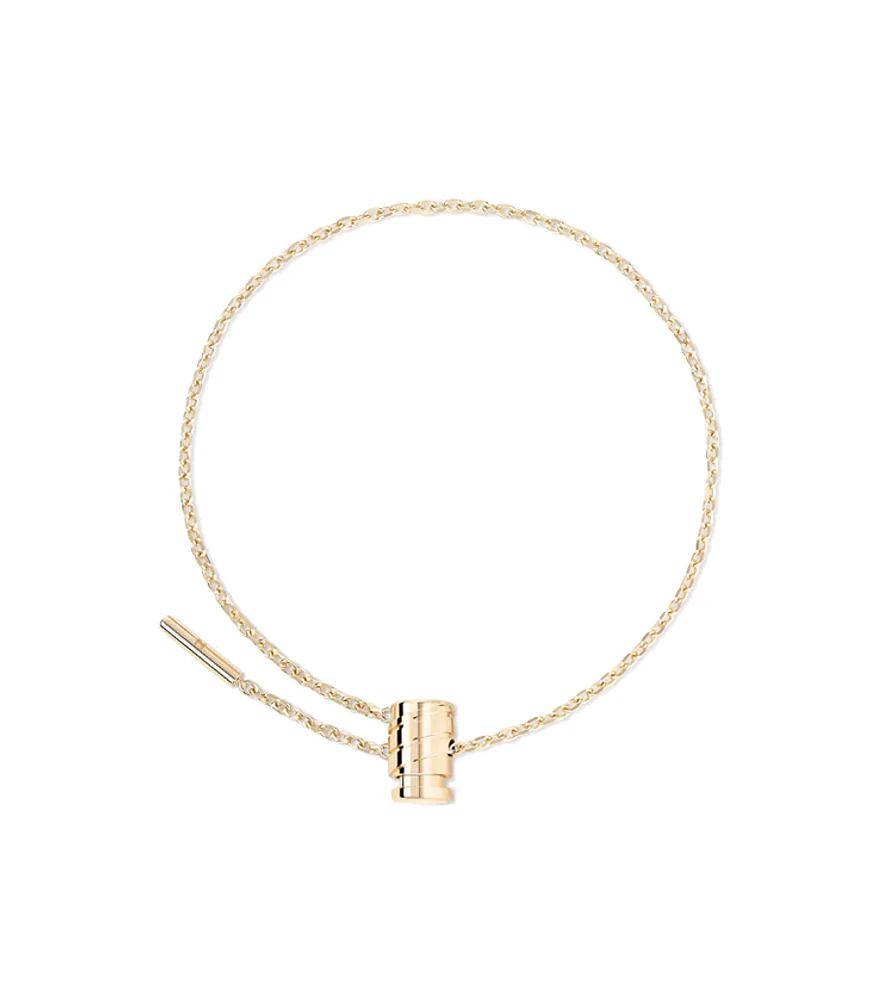 Gold Mini Latch Bracelet In Yellow Gold