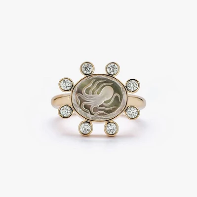 Small Octopus Caspian Ring