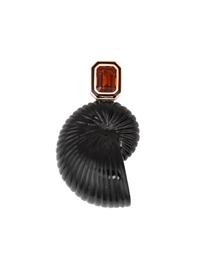 Dezso's 18KRG Grande Nautilus Onyx Pendant with Citrine