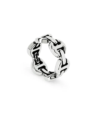 Brute Sterling Silver Tri-Link Ring