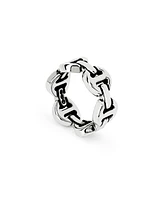 Brute Sterling Silver Tri-Link Ring