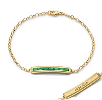 Baguette Emerald "Carpe Diem" Petite Poesy Bracelet