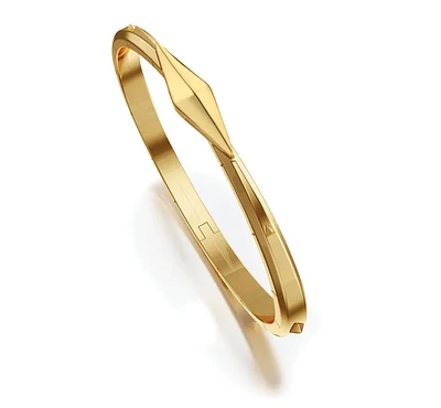 “Points North” 18K Yellow Gold Cuff