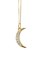 Moon Charm Necklace Length 17"