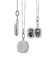 Slim "Rae" Sterling Silver Locket Necklace