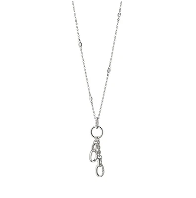 18" "Design Your Own" Small Charm Chain Necklace with Sapphires, 2 Charm Stations