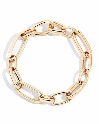 Iconica Rose Gold Slim Link Bracelet Size Medium