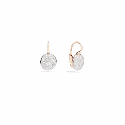 Sabbia Rose Gold Diamond Drop Earrings