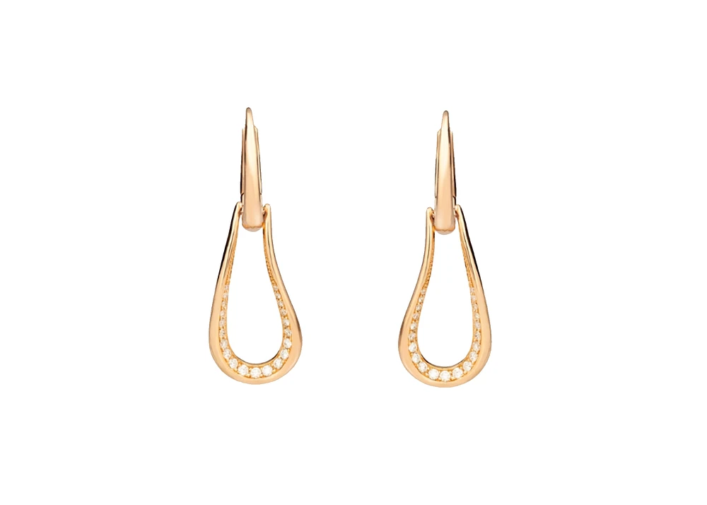 Fantina Rose Gold Diamond Earrings