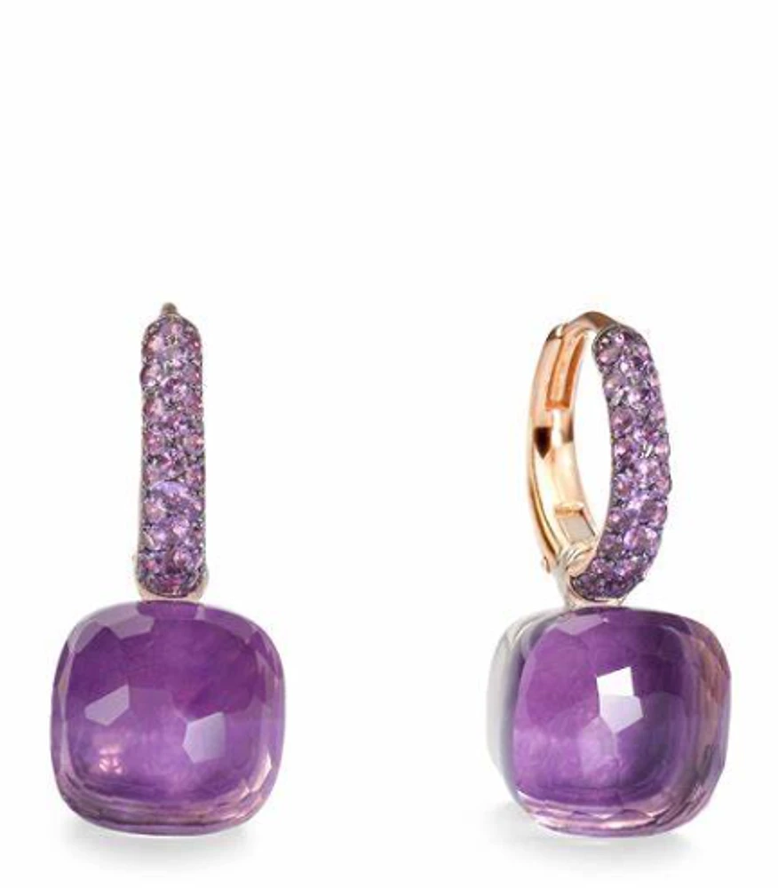 Nudo Amethyst & Jade Earrings