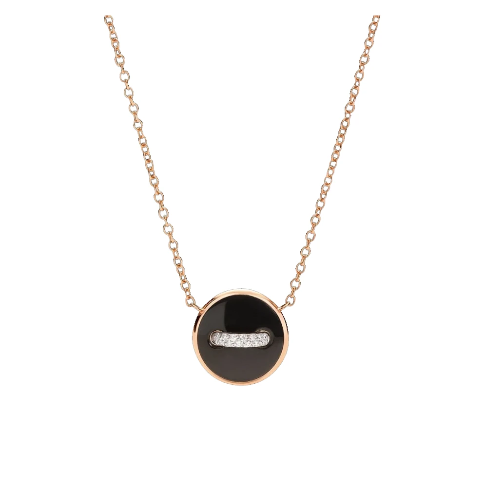 Pomellato Pom Pom Black Onyx 18K Rose Gold  Necklace