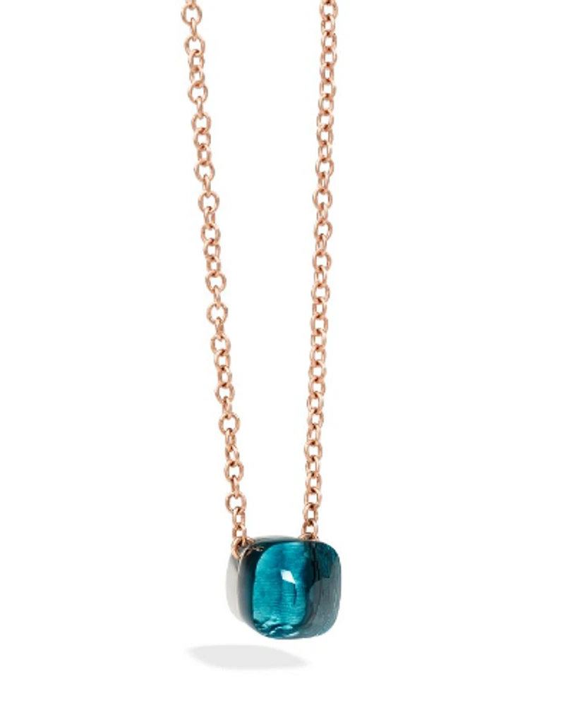 Nudo Petit Necklace with Lindon Blue Topaz Pendant