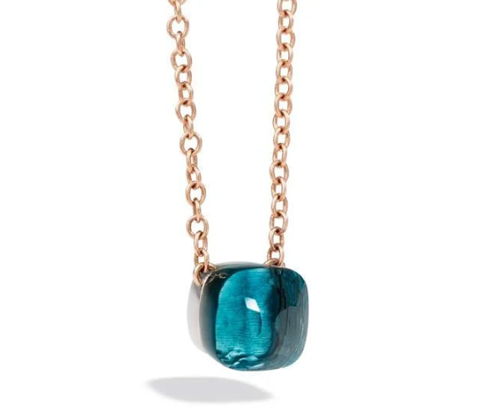 Nudo Maxi Necklace with Blue London Topaz Pendant