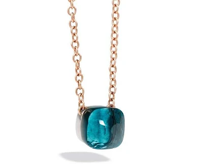 Nudo Maxi Necklace with Blue London Topaz Pendant