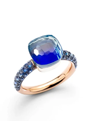 Nudo London Blue Topaz & Blue Sapphire Ring