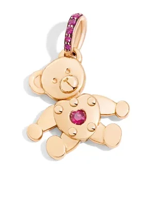 Orsetto Rose Gold Ruby Pendant Size Small
