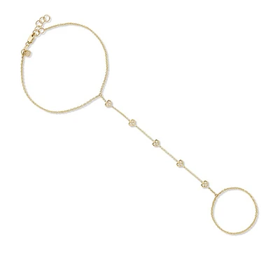 Gold Heart Diamond Bracelet