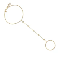 Gold Heart Diamond Bracelet