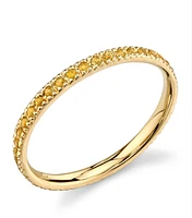 Eternity 14K Yellow Gold with Yellow Sapphires