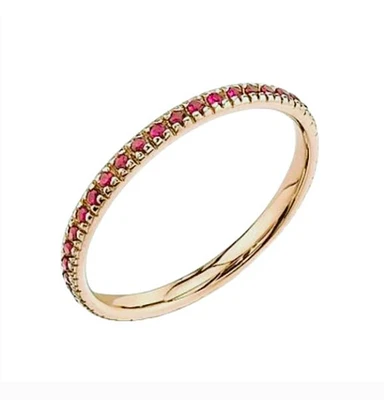 Eternity 14K Yellow Gold with Rubies