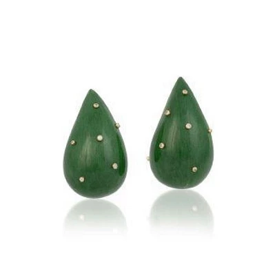 Teardrop Marquetry Earrings