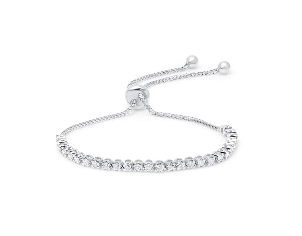 Diamond Bolo Bracelet