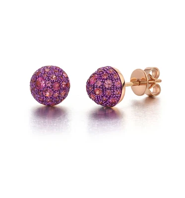 Rhodolite Bahia Stud Earrings