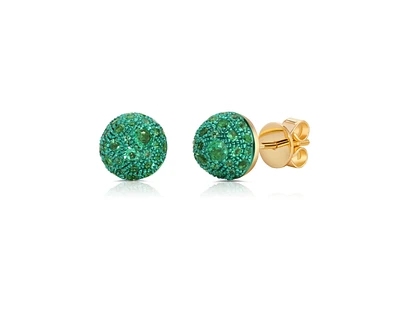 Emerald Bahia Stud Earrings