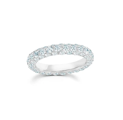 Diamond 3 Sided Band Ring