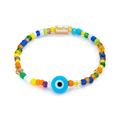 Men's Turquoise Beaded Stretch Bracelet