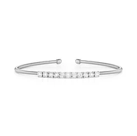 Ava Bea Flexi White Gold Cuff