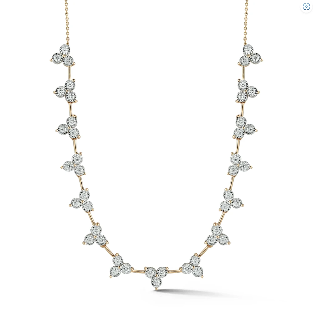 Ava Bea Interval Trio Tennis Necklace