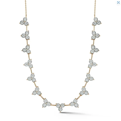 Ava Bea Interval Trio Tennis Necklace