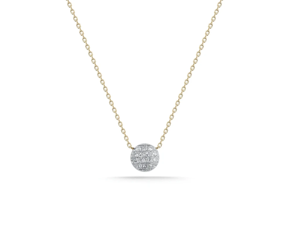 Lauren Joy Mini Disc Necklace 16'