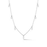 Sophia Ryan Marquise Station White Gold Necklace