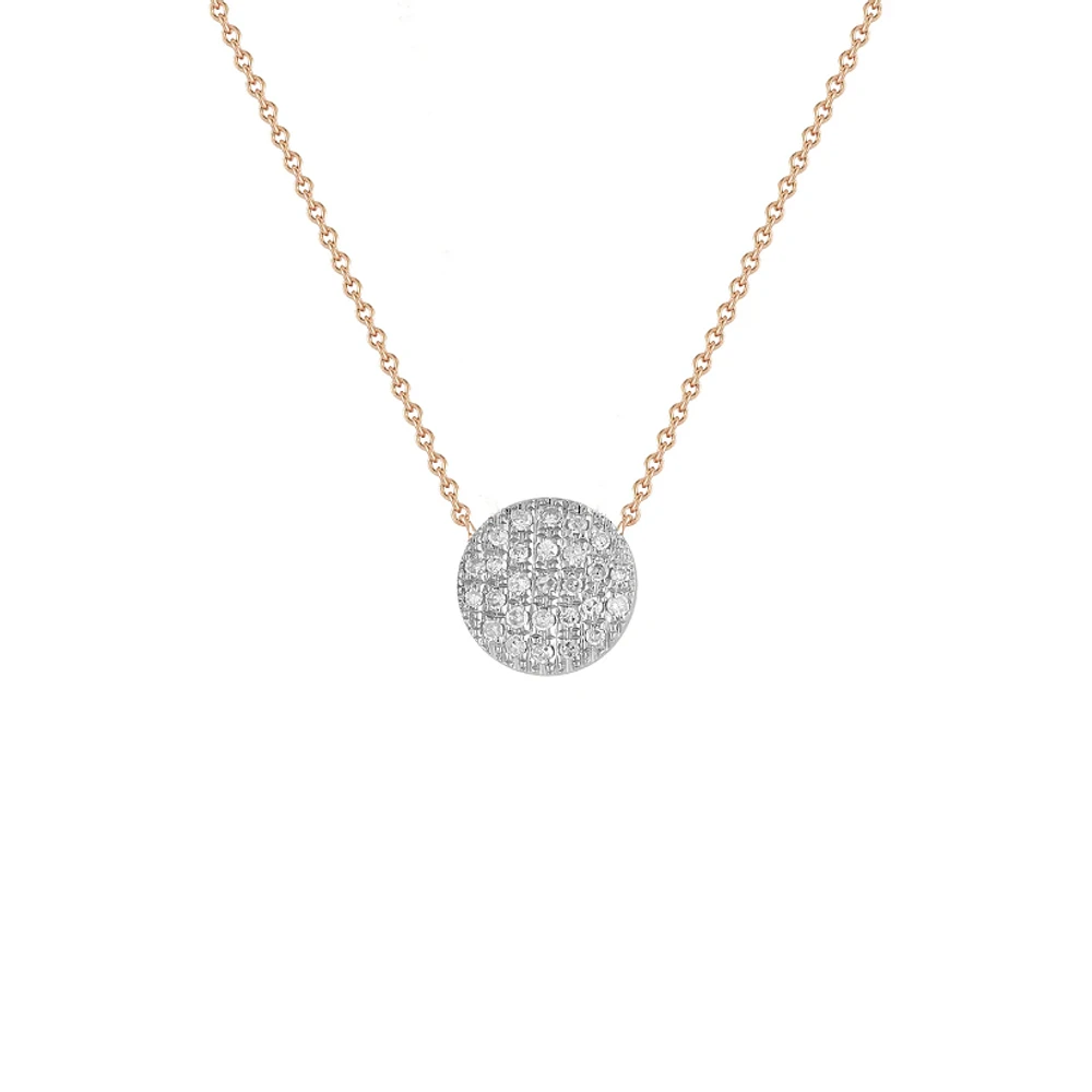 Lauren Joy Medium Disc Necklace 18'