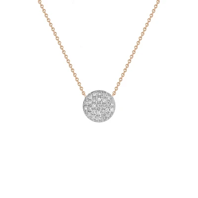 Lauren Joy Medium Disc Necklace 18'