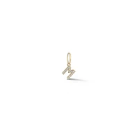DRD Diamond Initial "M" Gold Charm