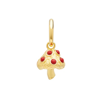 Single Coral Mushroom Earring