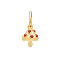 Single Coral Mushroom Earring