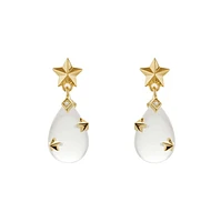 Mini Starry Night Clear Drop Earrings