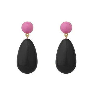 Large Blend Pink & Drop Earrings