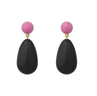 Large Blend Pink & Drop Earrings