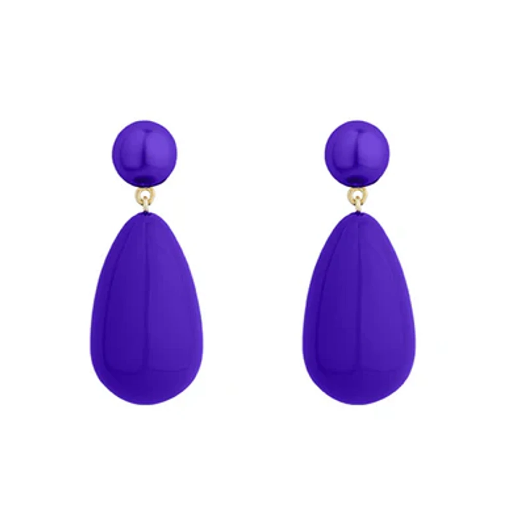 Large Electric Blue Drop Earrings