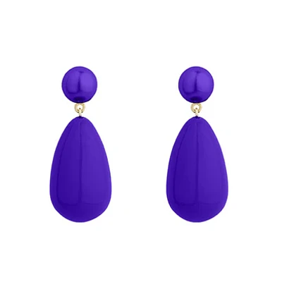 Large Electric Blue Drop Earrings