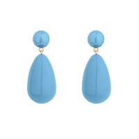 Mini Light Blue Drop Earrings