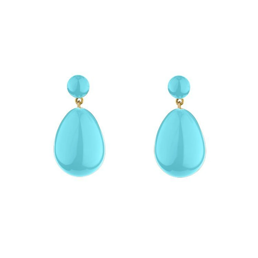 Mini Turquoise Drop Earrings