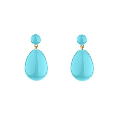 Mini Turquoise Drop Earrings