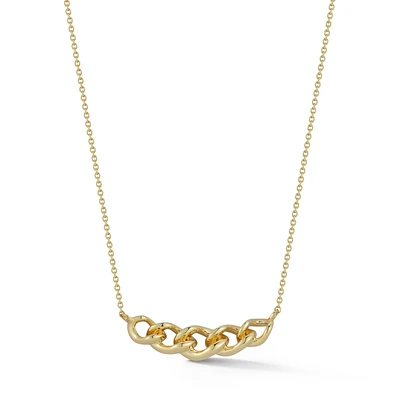 Remi Florence Curved Chain Link Necklace