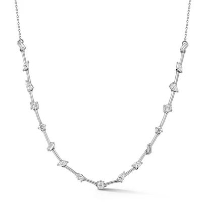 Alexa Jordyn Multi-Shape Diamond Tennis Necklace
